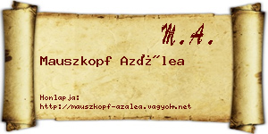 Mauszkopf Azálea névjegykártya
